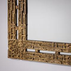 Luciano Frigerio Brass Mirror attributed to Luciano Frigerio Italy 1970s - 4721566