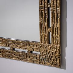 Luciano Frigerio Brass Mirror attributed to Luciano Frigerio Italy 1970s - 4721569