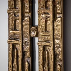 Luciano Frigerio Brass Mirror attributed to Luciano Frigerio Italy 1970s - 4721570