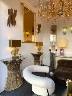 Luciano Frigerio Brass Mirror by Luciano Frigerio Italy 1970s - 1134786