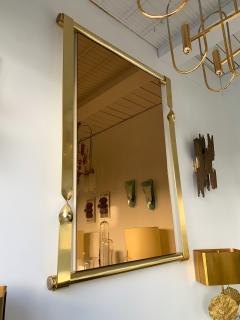 Luciano Frigerio Brass Mirror by Luciano Frigerio Italy 1970s - 1134787