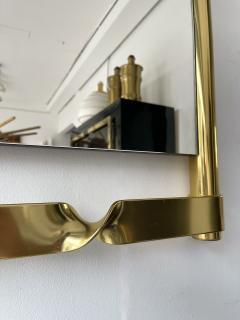 Luciano Frigerio Brass Mirror by Luciano Frigerio Italy 1970s - 2543148