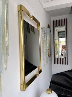 Luciano Frigerio Brass Mirror by Luciano Frigerio Italy 1970s - 2543155