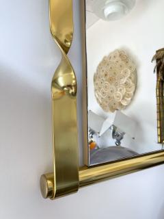 Luciano Frigerio Brass Mirror by Luciano Frigerio Italy 1970s - 2589837