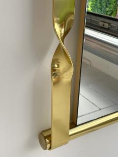 Luciano Frigerio Brass Mirror by Luciano Frigerio Italy 1970s - 4484033