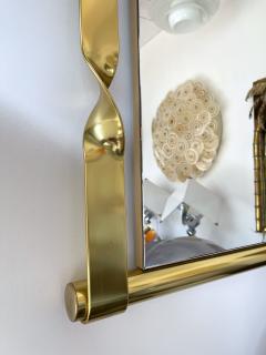 Luciano Frigerio Brass Mirror by Luciano Frigerio Italy 1970s - 4484043