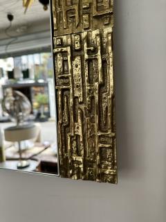 Luciano Frigerio Gilt Brass Sculpture Mirror by Luciano Frigerio Italy 1970s - 2960981