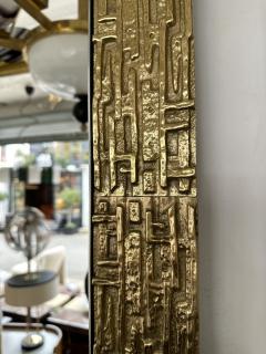 Luciano Frigerio Gilt Brass Sculpture Mirror by Luciano Frigerio Italy 1970s - 2960983