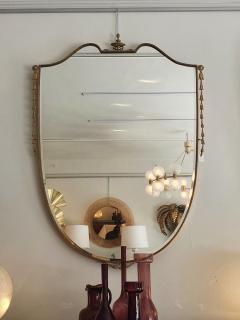 Luciano Frigerio Large Shield Italian Mirror With Coronet Detail - 1733802