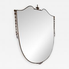 Luciano Frigerio Large Shield Italian Mirror With Coronet Detail - 1734251