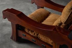 Luciano Frigerio Lounge Chair by Luciano Frigerio for Frigerio di Desio Italy 1970s - 4586632