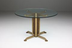 Luciano Frigerio Luciano Frigerio Brass Cast Round Dining Table 1980s - 2315700