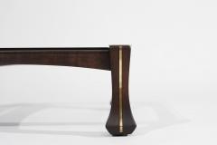 Luciano Frigerio Luciano Frigerio Mahogany and Brass Ussaro Coffee Table C 1970s - 3560044