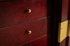 Luciano Frigerio Luciano Frigerio Romanus Credenza in Myrtle Wood Brass Italy 1970s - 4473712