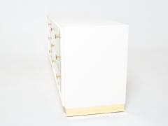 Luciano Frigerio Luciano Frigerio off white lacquered brass commode chest 1970s - 3048449