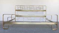 Luciano Frigerio Mid Century Brass Bed by Luciano Frigerio 1970s - 3401258