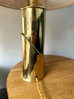 Luciano Frigerio Mid Century Modern Pair of Cast Brass Lamps by Luciano Frigerio Italy 1970s - 3558351