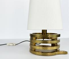 Luciano Frigerio Pair Luciano Frigerio Hammered Bronze Table Lamps - 2958214