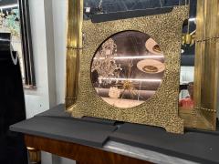 Luciano Frigerio Pair Of Italian Modern Bronze Mirrors By Luciano Frigerio - 4326546