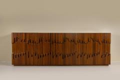 Luciano Frigerio Sideboard Model Norman in African Walnut by Luciano Frigerio Italy 1970s - 3729665
