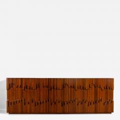 Luciano Frigerio Sideboard Model Norman in African Walnut by Luciano Frigerio Italy 1970s - 3732823