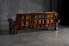 Luciano Frigerio Three Seat Sofa by Luciano Frigerio for Frigerio di Desio Italy 1970s - 4586601