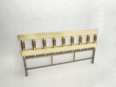 Luciano Frigerio Unique Italian Brutalist headboard by Luciano Frigerio bronze brass 1970s - 1949681