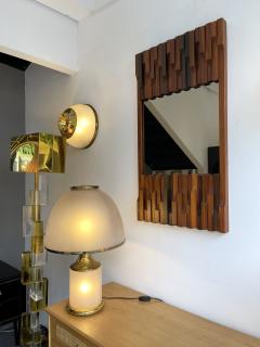 Luciano Frigerio Wood Mirror by Luciano Frigerio Italy 1970s - 2123877