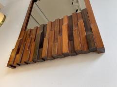 Luciano Frigerio Wood Mirror by Luciano Frigerio Italy 1970s - 2123878