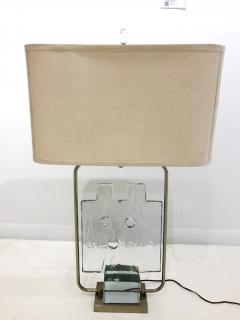 Luciano Gaspari Luciano Gaspari Glass Sculpture on Custom Lamp Pedestal - 2091031