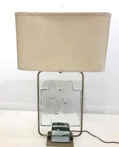 Luciano Gaspari Luciano Gaspari Glass Sculpture on Custom Lamp Pedestal - 2091032
