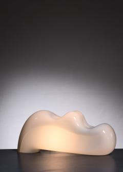 Luciano Vistosi Luciano Vistosi white Murano glass table lamp - 2297457
