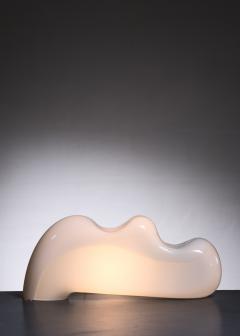 Luciano Vistosi Luciano Vistosi white Murano glass table lamp - 2297458