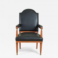 Lucien Rollin Lucien Rollin three armchairs in satinwood and bronze - 3123084