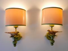 Lucienne Monique Set of Two Mid Century Modern Sconces Sparrow by Lucienne Monique Italy 1970s - 2906379