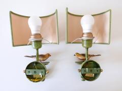 Lucienne Monique Set of Two Mid Century Modern Sconces Sparrow by Lucienne Monique Italy 1970s - 2906382