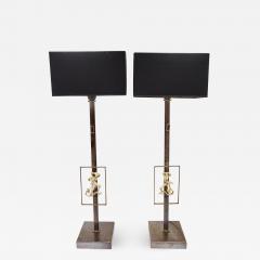 Lucio Fontana Pair of Lucio Fontana Sculptures Bronze Female Figures Table Lamps 1950 2021 - 2326260