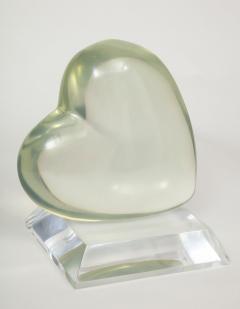 Lucite Heart Sculpture by Shlomi Haziza - 2942218