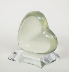 Lucite Heart Sculpture by Shlomi Haziza - 2942224