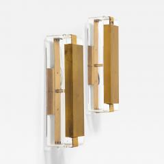 Lucite and Brass Sconces - 3611196