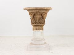 Lucite and Limestone Column or Pedestal - 2600953