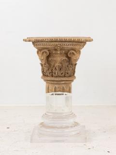 Lucite and Limestone Column or Pedestal - 2600954