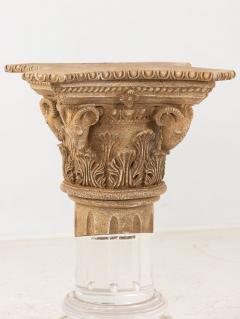 Lucite and Limestone Column or Pedestal - 2600955