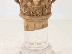 Lucite and Limestone Column or Pedestal - 2600962