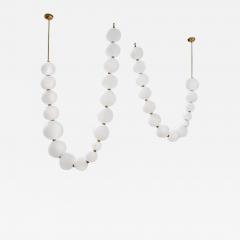 Ludovic Cl ment d Armont Pair of Pearl Necklace Pendant Lights Ludovic Cl ment d Armont - 1298575
