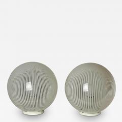 Ludovico Diaz de Santillana Pair of Tessuto Murano Blown Glass Table Lamps by Ludovico Diaz de Santillana - 3939750