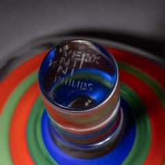 Ludovico Diaz de Santillana Philips Glass Vase by Ludovico Diaz de Santillana for Venini Italy 1968 70 - 4543326