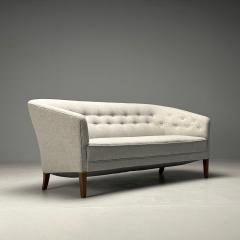 Ludvig Pontoppidan Ludvig Pontoppidan Danish Mid Century Modern Sofa Light Gray Wool 1950s - 3633302