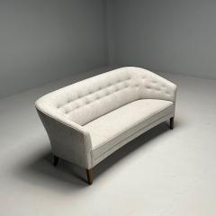 Ludvig Pontoppidan Ludvig Pontoppidan Danish Mid Century Modern Sofa Light Gray Wool 1950s - 3633304