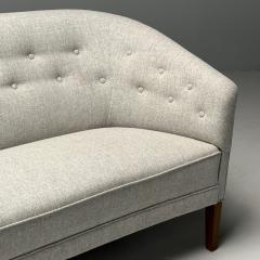 Ludvig Pontoppidan Ludvig Pontoppidan Danish Mid Century Modern Sofa Light Gray Wool 1950s - 3633305